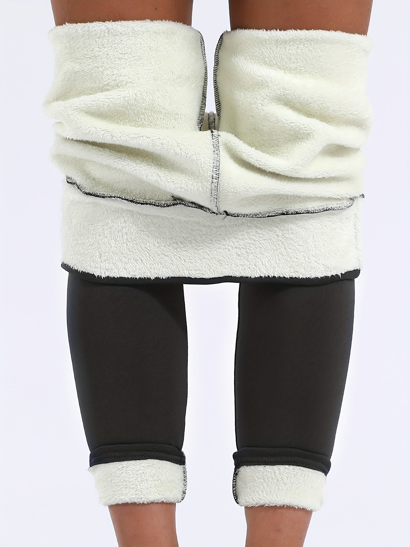 Women's High Waist Stretch Fleece Leggings - Soft, Warm, and Cozy Winter Essential for Ultimate Comfort and Flexibility