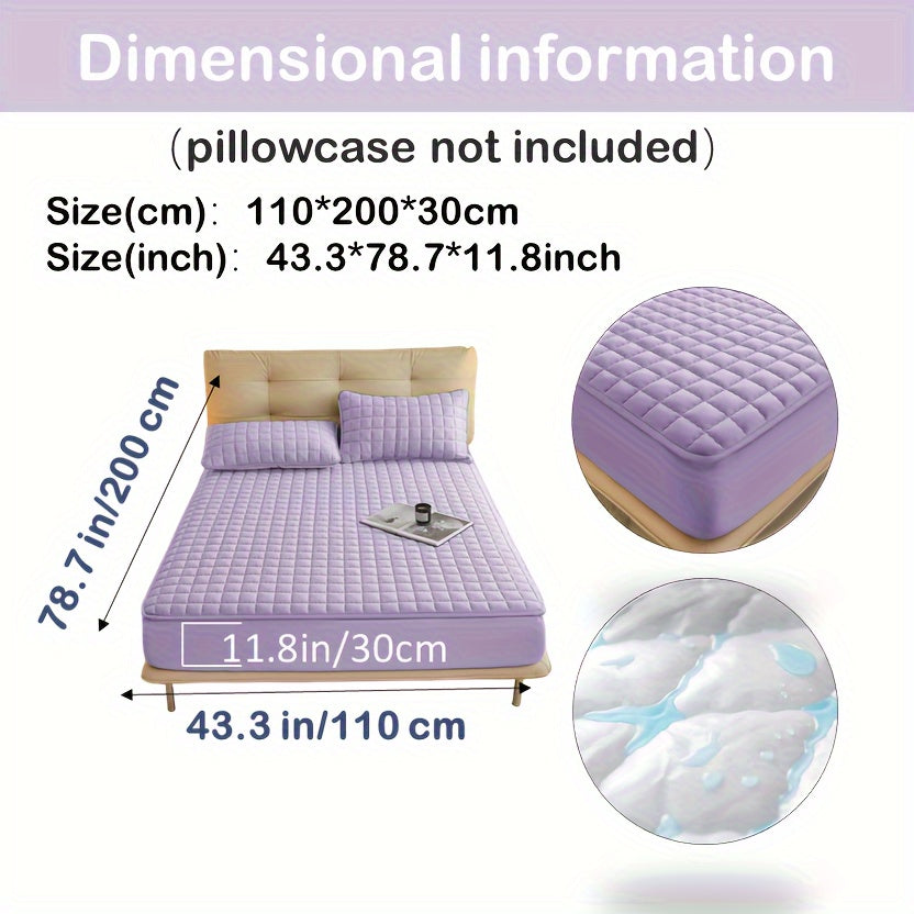 1pc Deluxe Hypoallergenic Mattress Protector - Deep Pocket, Quilted, Waterproof and Soft, for Comfortable Sleep in Bedroom or Guest Room