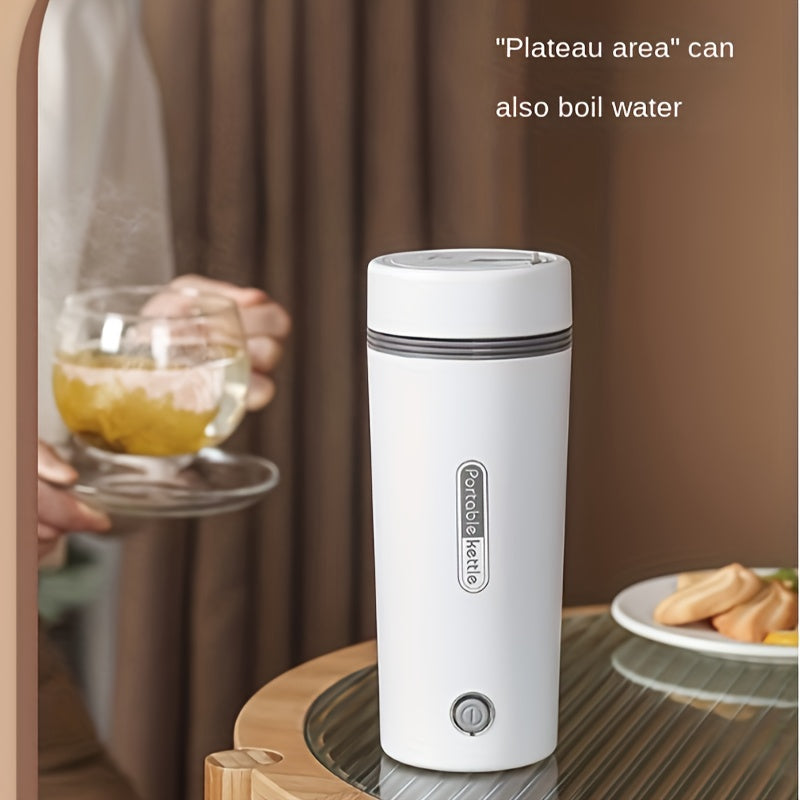 Portable Stainless Steel Electric Kettle: Enjoy Hot Water On-the-Go With This Travel Insulated Cup!