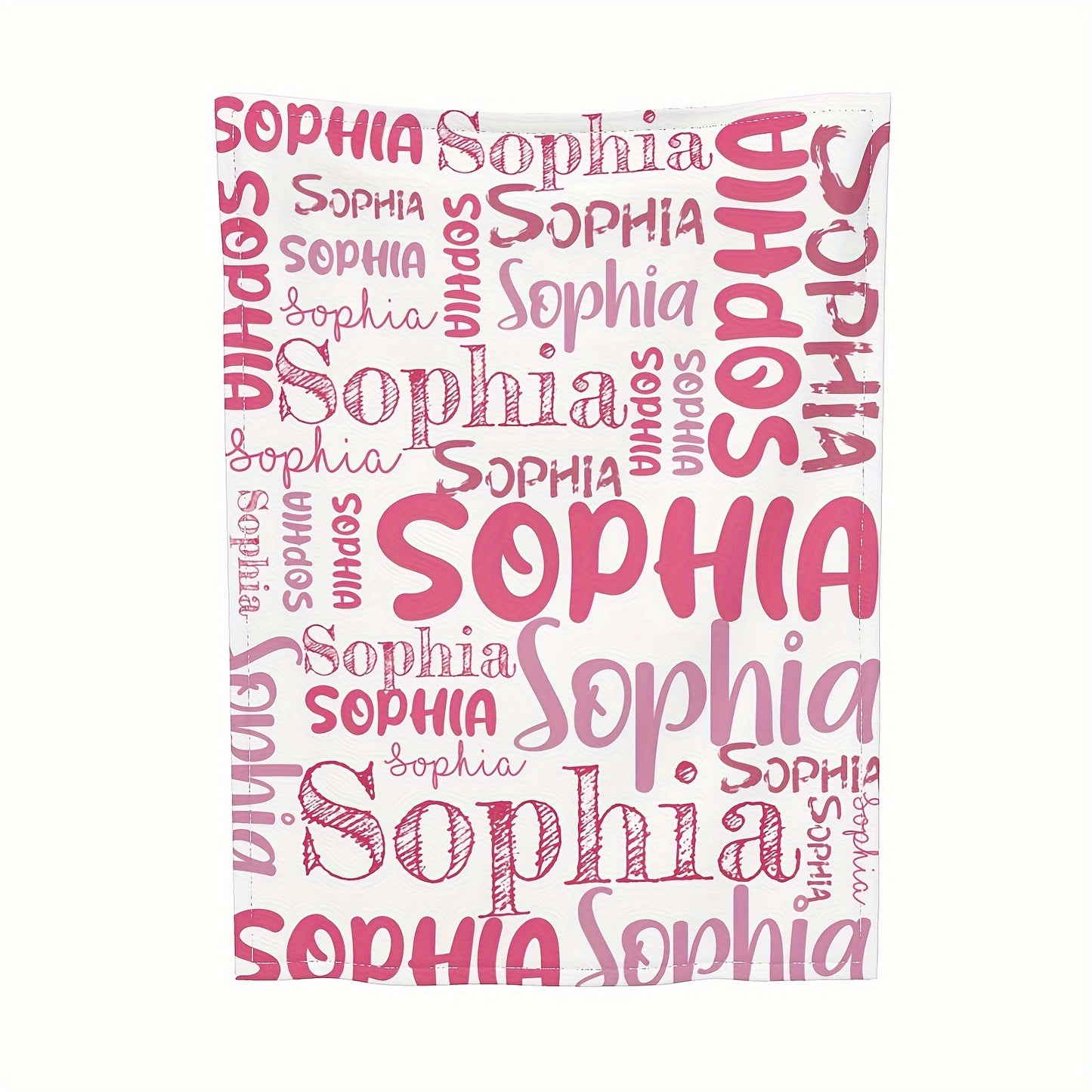 Custom Name Blanket - Soft Flannel, All-Season, Anti-Allergy, Machine Washable - Perfect for Couch, Bed, Office, and Camping