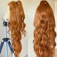 Perruque Pink full lace front wigs Transparent HD Lace Body Wave Wig natural hairline simulation human hair wigs for women