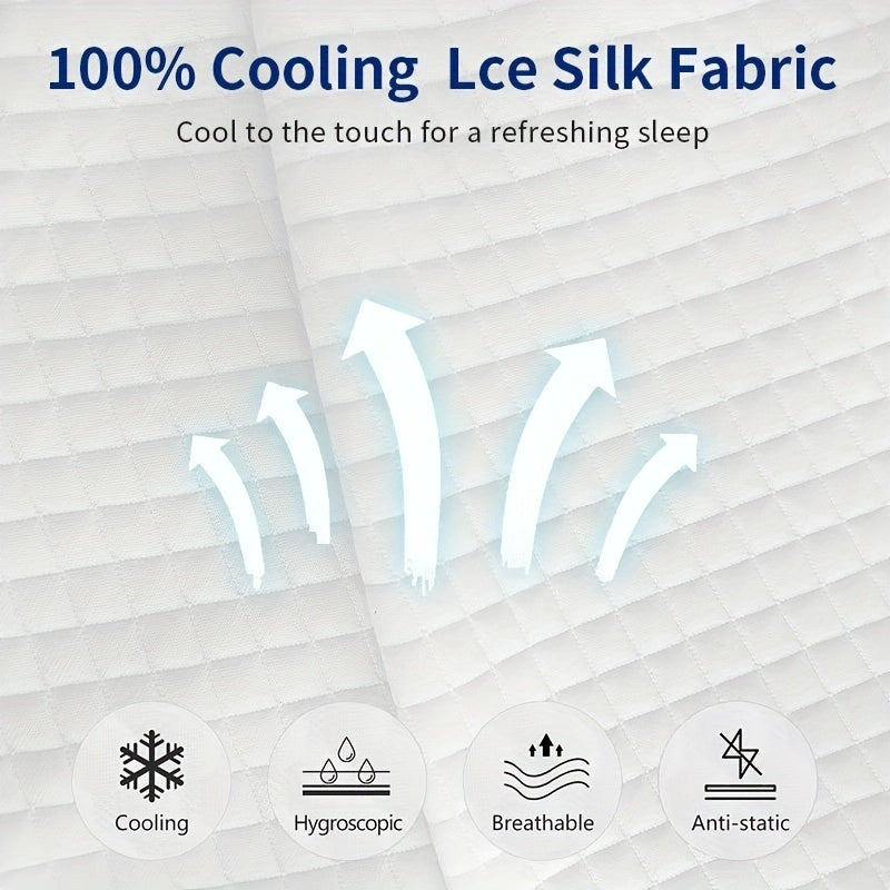 1pc Ultimate Comfort Square Pillow - Bed Pillows for Side Sleepers with Memory Foam Support for Neck and Shoulder Relaxation, Removable Cover, King/Queen Size, White, Promoting Deeper Sleep and Waking Up Refreshed