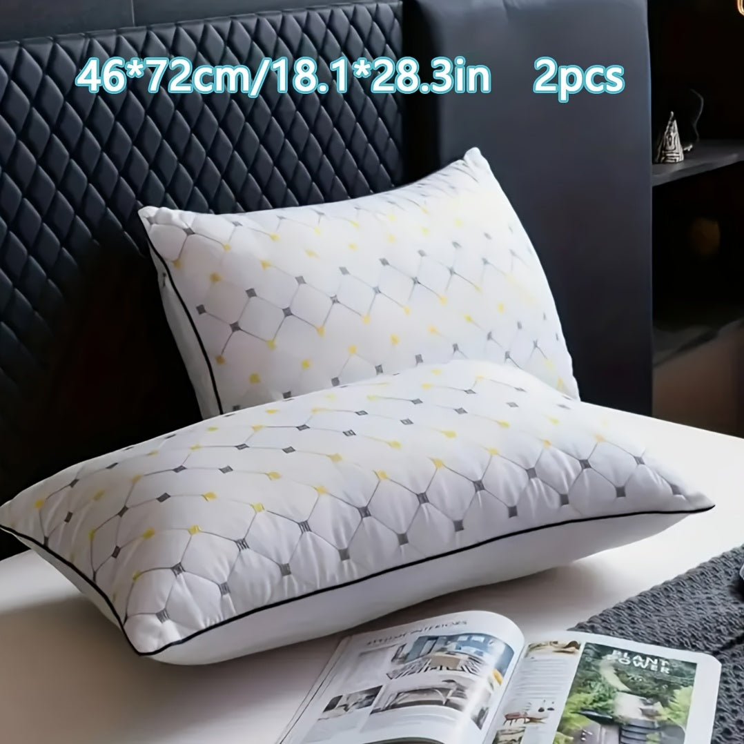 1pc/2pcs - Family combo - Luxury Hotel grade neck Support pillow - Soft polyester, hand pc/washable - perfect for side sleepers