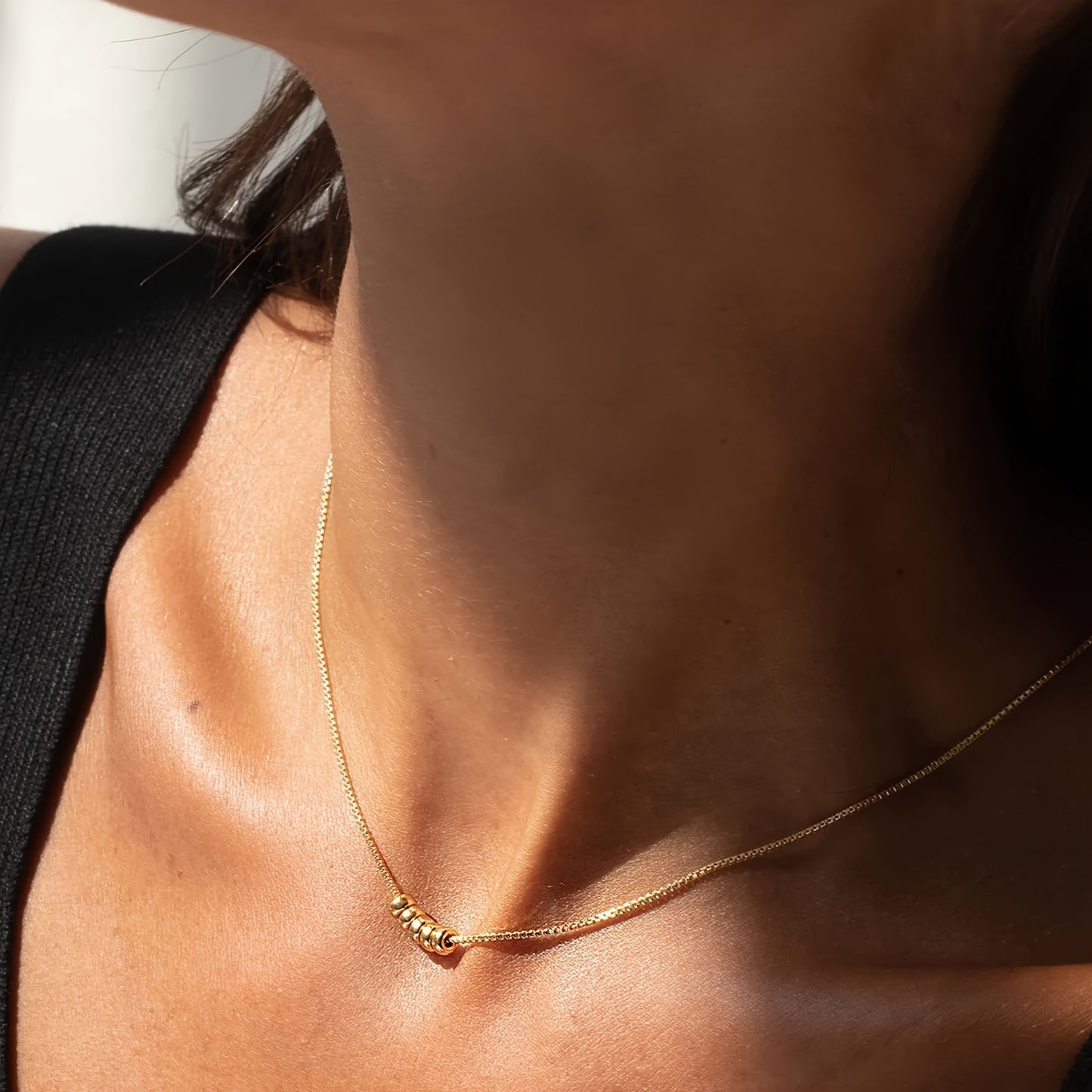 / Silvery Pendant Necklace Elegant Simple Style Plated Jewelry Trendy Female Gift
