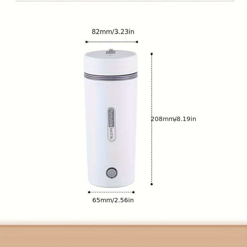Portable Stainless Steel Electric Kettle: Enjoy Hot Water On-the-Go With This Travel Insulated Cup!