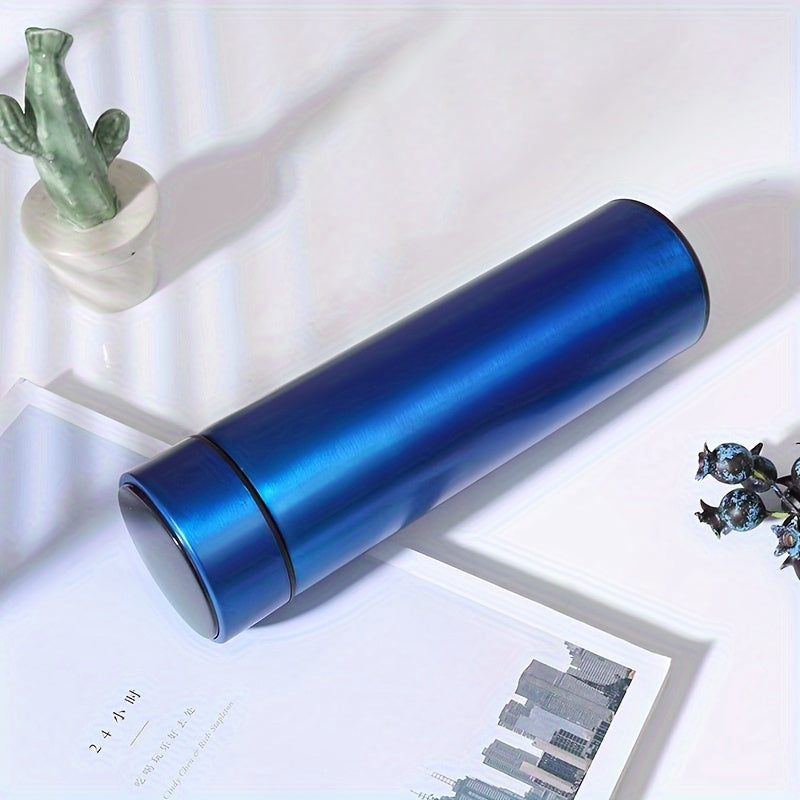 1pc, Vacuum Flask With Temperature Display, 304 Stainless Steel Insulated Water Bottles, Travel Thermal Cups, For Hot And Cold Beverages, Summer Winter Drinkware, Gifts