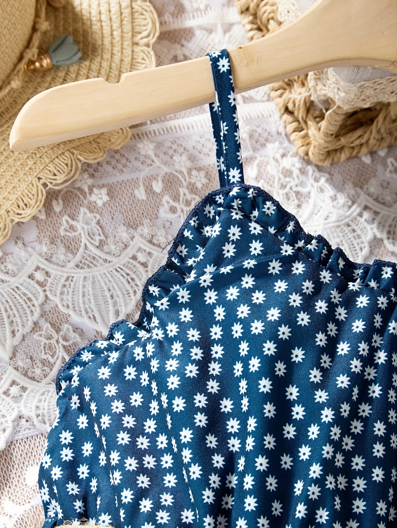 Tween Girls' Enchanting Boho Cami Dress - Ruffle Detail, A-Line Silhouette, Lightweight Fabric - Ideal For Beach Escapades and Summer Outings