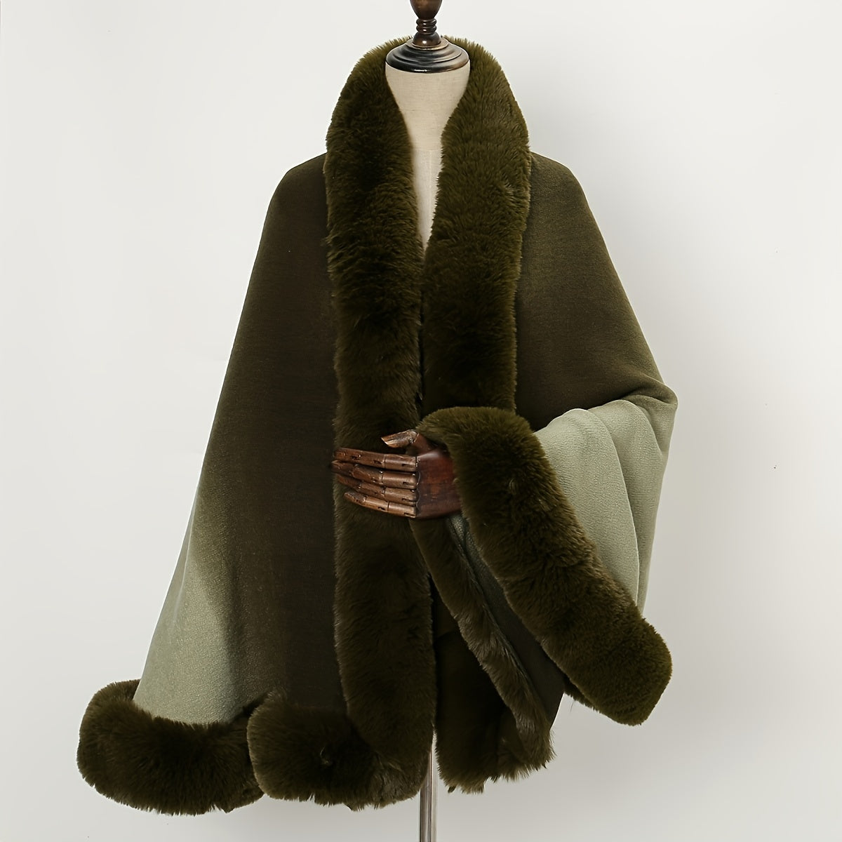 25.60"X64.96" Luxurious Imitation Rabbit Fur Shawl Scarf Collar - Soft, Warm, and Cozy Winter Cloak Wrap with Imitation Cashmere Feel - Perfect for Cold Weather, Outdoor Activities, and Fashion Statement