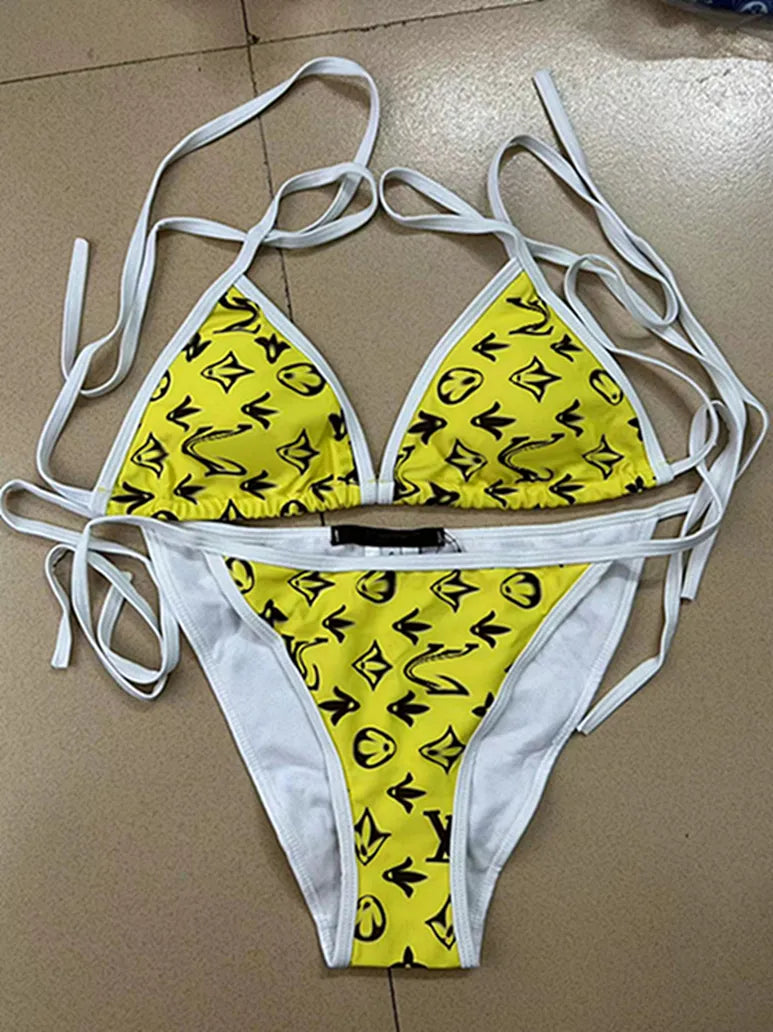 Women Black One Piece Swimwear Designer Padded Bikinis ss Summer Beach Swim Biquinis Letter Print Vacation Hot Spring Bathing Suit #3288