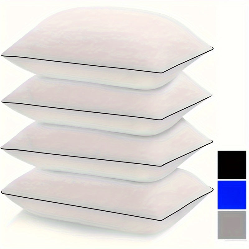 2/4pcs Luxury Gel Pillows - Cooling & Supportive, Soft Down Alternative, Ideal for All Sleep Positions, Breathable Polyester Cover, Machine Washable - Available in 3 Colors