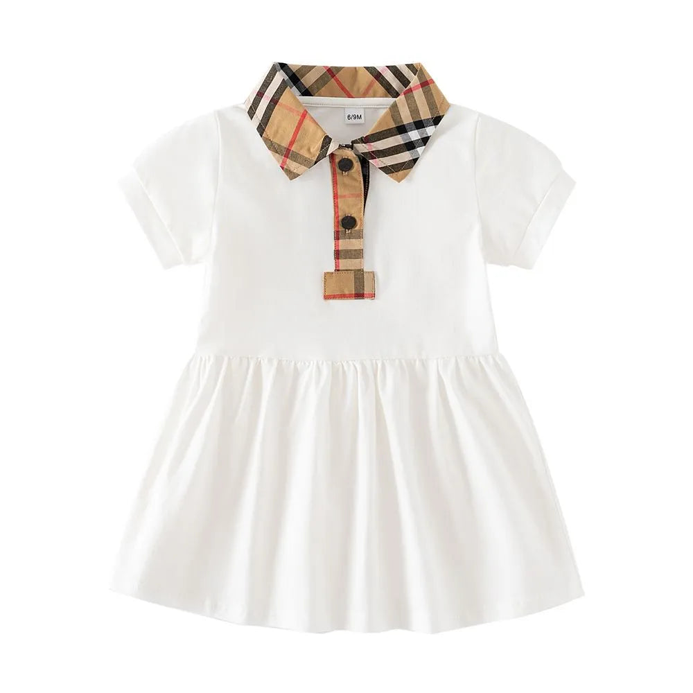 Baby Dress Designer Girls Summer Baby Girls Plaid Striped Newborn Girls Summer Dress Children Princess Baby Dress