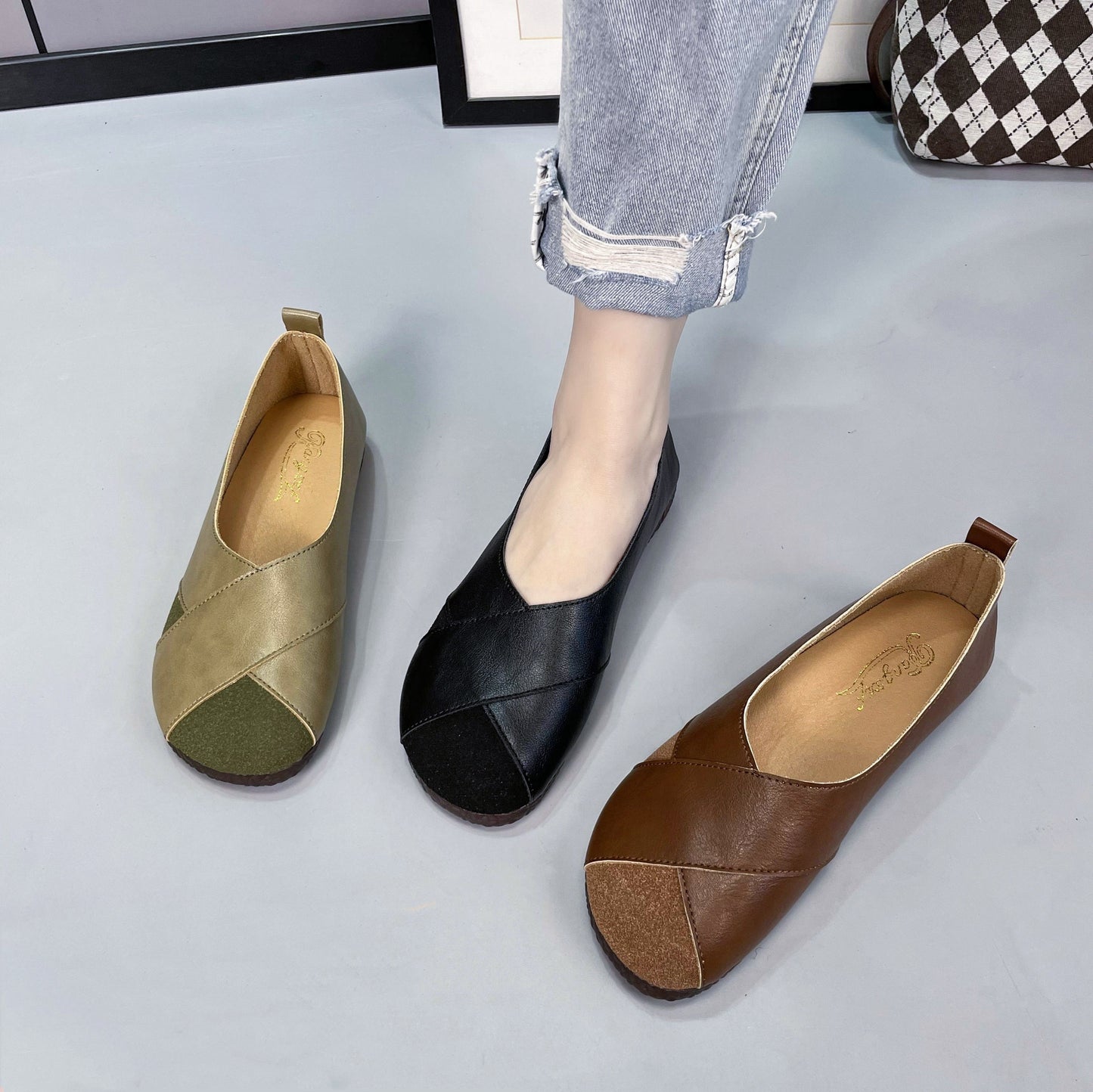 All-Day Comfort & Style: Women's Lightweight, Breathable Oxford Shoes - Non-Slip, Slip-On, Perfect for Spring
