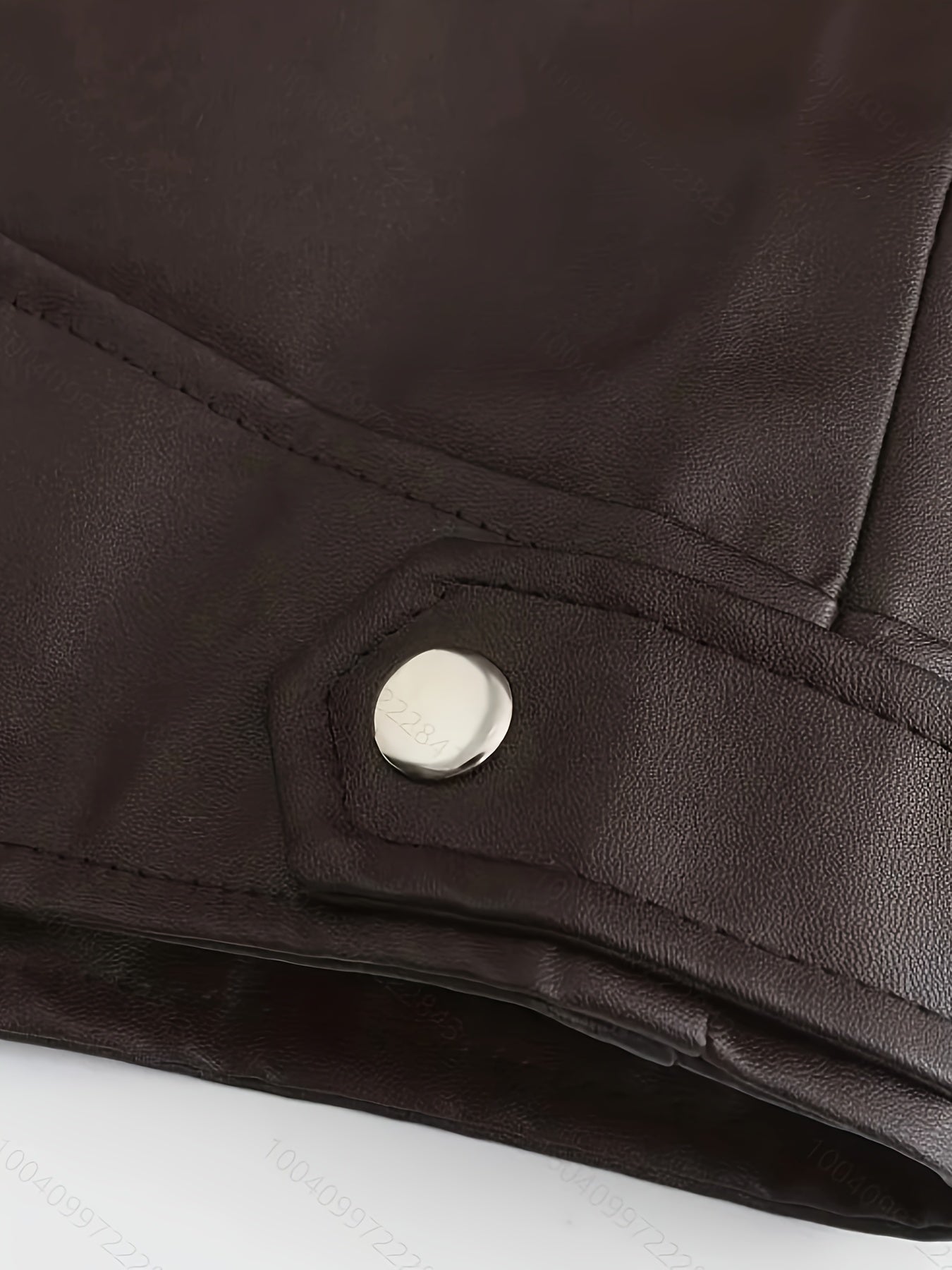 Plus Size Men's Fashionable PU Leather Locomotive Jacket - Stylish, Warm, and Water-Resistant - Perfect for Fall and Winter Seasons