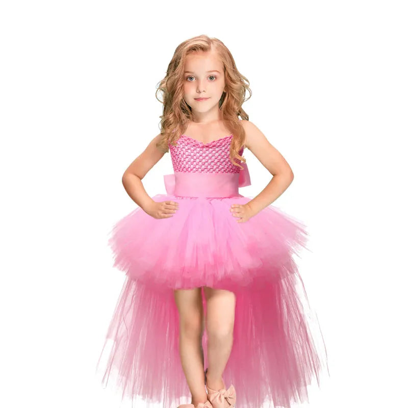 Halloween Christmas Princess Dress Baby Girls Ball Gown Tutu Lace Kids Dresses Party Costumes for Children