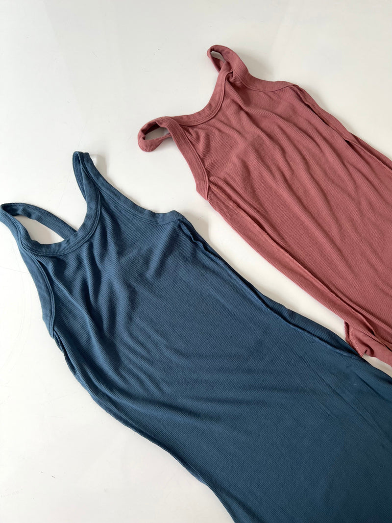 Zllkl Gigi Solid Color Spaghetti Strap Slim Casual Minimalist Long Dress