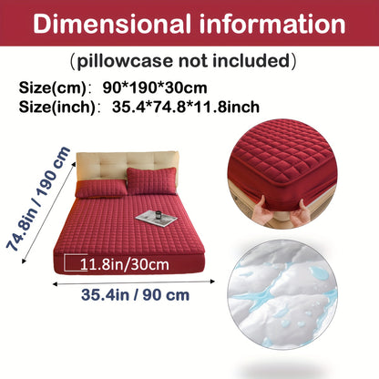 1pc Deluxe Hypoallergenic Mattress Protector - Deep Pocket, Quilted, Waterproof and Soft, for Comfortable Sleep in Bedroom or Guest Room
