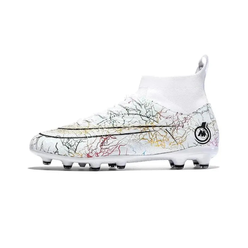 Soccer Shoes Fg/Tf Society Mens Football Boots Grass Anti-Slip Outdoor Training Cleats Futsal Sneakers Children Sports Footwear 240607 Dhzqf