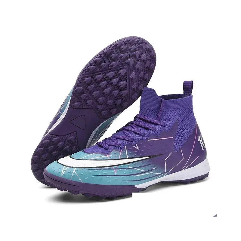 Soccer Shoes Fg/Tf Men Football Boot Turf Training Futsal Hall Outdoor Childrens Boots For Kids Sneakers 240607 Drop Delivery Accessor Dhwla