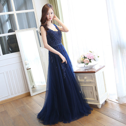 2025 Dress  New Banquet Evening Dress Bridal Toast Dress Long Celebrity Party Dress Host Bridesmaid Dress