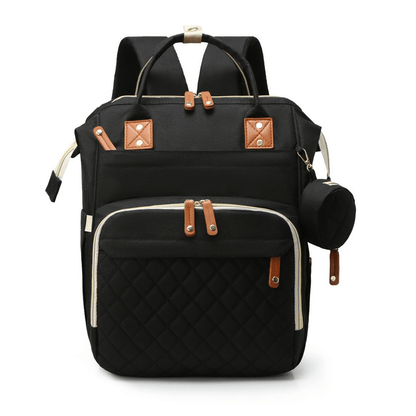 Versatile Large-Capacity Mommy Backpack - Organized Compartments for Bottles & Diapers - Ideal Holiday Gift