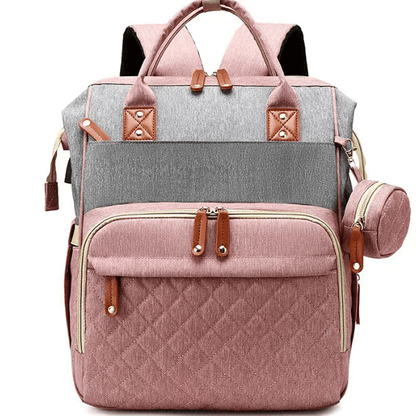 Versatile Large-Capacity Mommy Backpack - Organized Compartments for Bottles & Diapers - Ideal Holiday Gift