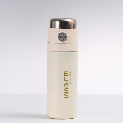 1pc, Vacuum Flask With Tea Infuser, 16.91oz Stainless Steel Insulated Water Bottles, Travel Thermal Cups, For Hot And Cold Beverages, Summer Winter Drinkware, Gifts