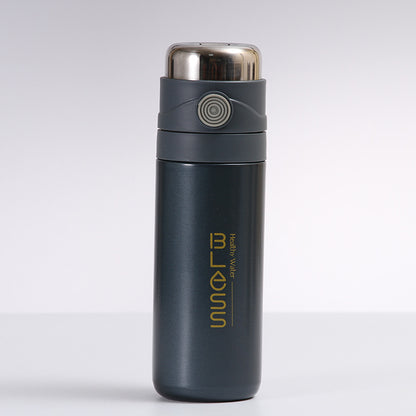 1pc, Vacuum Flask With Tea Infuser, 16.91oz Stainless Steel Insulated Water Bottles, Travel Thermal Cups, For Hot And Cold Beverages, Summer Winter Drinkware, Gifts