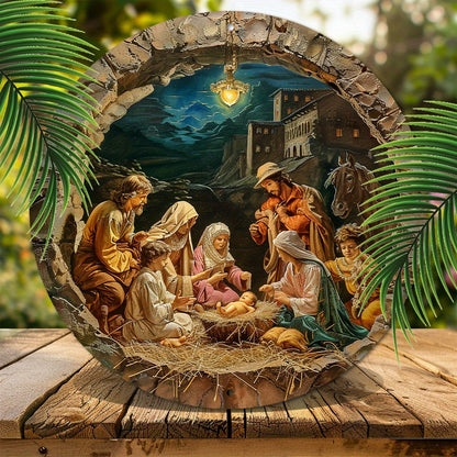 1pc Acrylic Nativity Scene Window Decoration Hanging- Durable and Waterproof Religious Decoration, Easy To Hang, Perfect for Indoor Home Decoration and Outdoor Garden Decoration, New Year Gift, Holiday Gift, Housewarming Gift for Friends