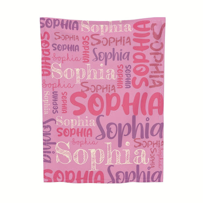 Custom Name Blanket - Soft Flannel, All-Season, Anti-Allergy, Machine Washable - Perfect for Couch, Bed, Office, and Camping