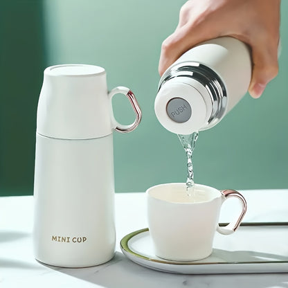 1pc-8.79oz/260ml Insulated Stainless Steel Thermal Flask Cup - Durable, Leak-Proof, and Vacuum Insulated for Hot and Cold Drinks - Perfect for Outdoor Camping, Traveling, Office Use, and Back to School Supplies