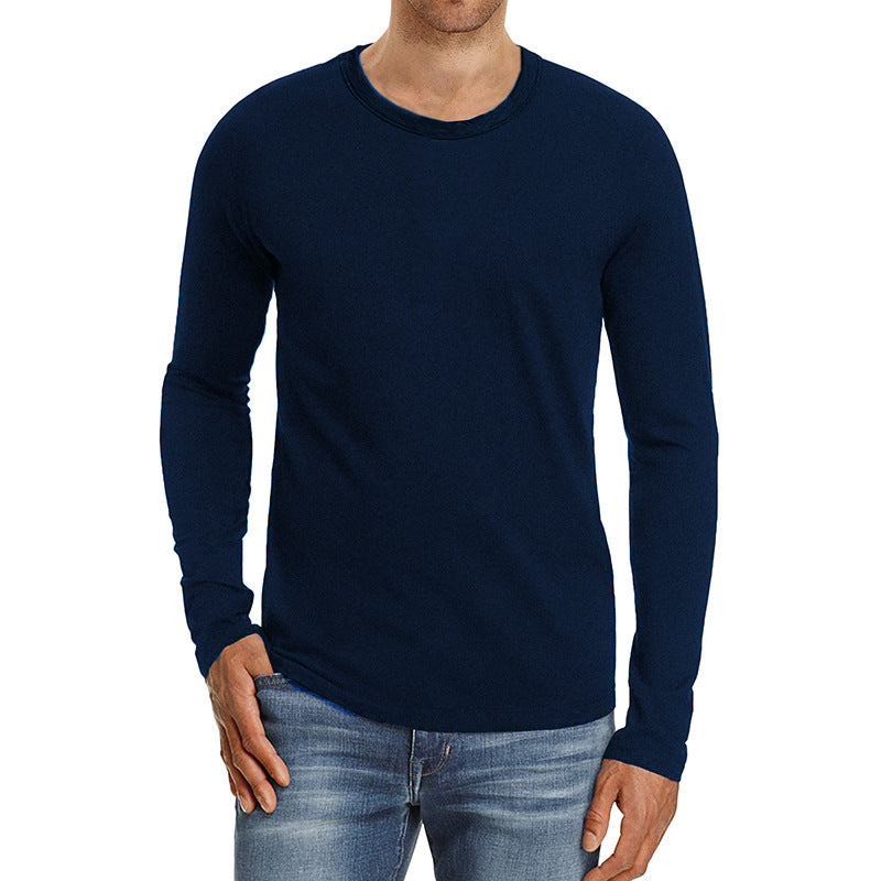 ZLLKL 2025 Hot trade clothing men's clothing wholesale  men's t New men's clothes short sleeves long sleeves round neck base