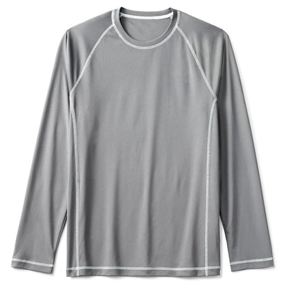 ZLLKL 2025 Cross-border men's long-sleeved loose sunscreen clothing UPF50  beach clothing sunscreen clothing men's surfing clothing large size swimsuit