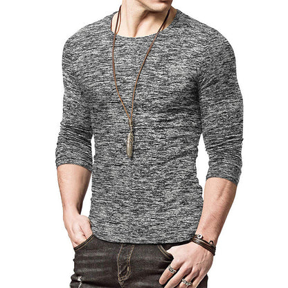 ZLLKL 2025  autumn and winter  men's bottoming shirt, round neck long-sleeved t-shirt men's top t-shirt Popular trade men's wholesale clothes