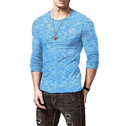 ZLLKL 2025  autumn and winter  men's bottoming shirt, round neck long-sleeved t-shirt men's top t-shirt Popular trade men's wholesale clothes