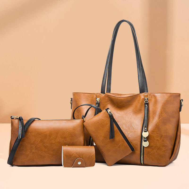 ZLLKL 2025popular new mother and child bag three-piece tote bag single shoulder oblique span handbag New factory women bag delivery