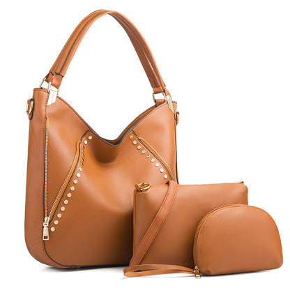 ZLLKL 2025Hot trade child and mother bag three-piece handbag new shoulder bag oblique span bag handbag women's bag large-capacity delivery