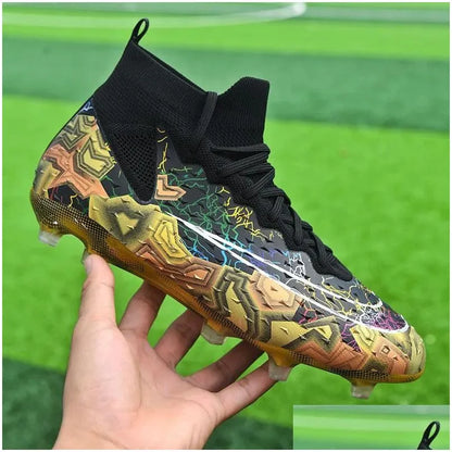 Soccer Shoes Fg/Tf Men Football Boot Turf Training Futsal Hall Outdoor Childrens Boots For Kids Sneakers 240607 Drop Delivery Accessor Dhwla