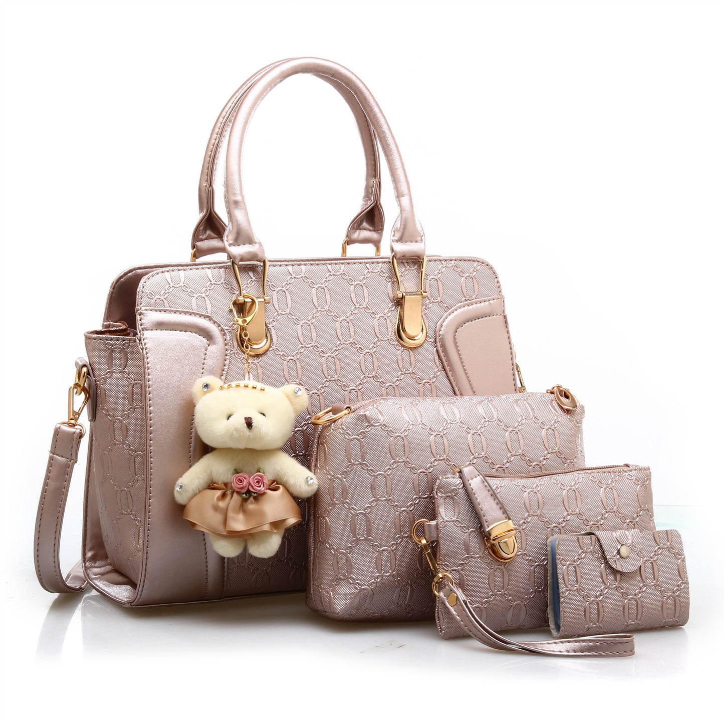 ZLLKL 2025Guangzhou women's bag new women's oblique span portable mother and child bag fashion bag four-piece wholesale-41 #