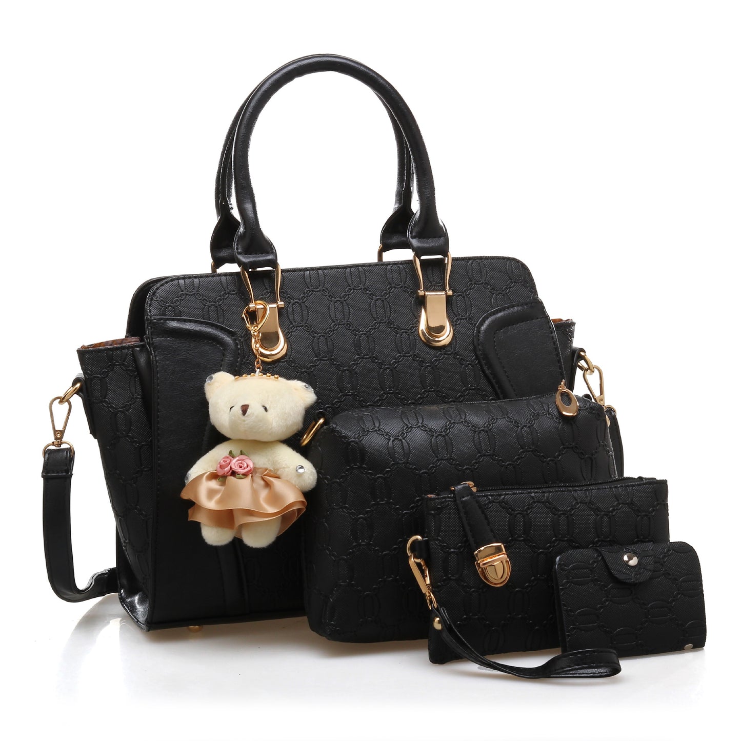 ZLLKL 2025Guangzhou women's bag new women's oblique span portable mother and child bag fashion bag four-piece wholesale-41 #