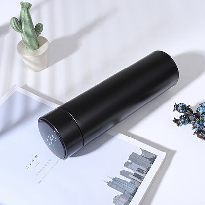 1pc, Vacuum Flask With Temperature Display, 304 Stainless Steel Insulated Water Bottles, Travel Thermal Cups, For Hot And Cold Beverages, Summer Winter Drinkware, Gifts