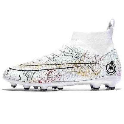 Soccer Shoes Fg/Tf Society Mens Football Boots Grass Anti-Slip Outdoor Training Cleats Futsal Sneakers Children Sports Footwear 240607 Dhzqf