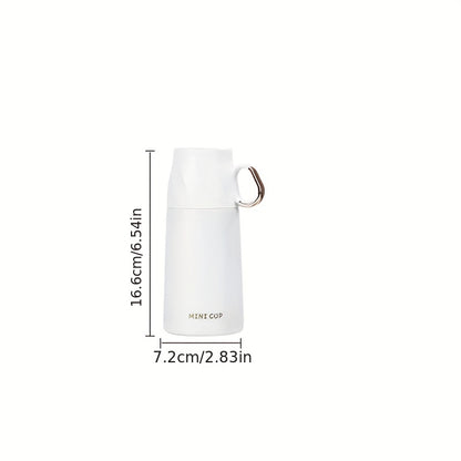 1pc Mini Thermal Mug Stainless Steel Vacuum Insulated Bottle With Cup For Coffee Hot Drink And Cold Drink, Water Flask, Back To School Supplies