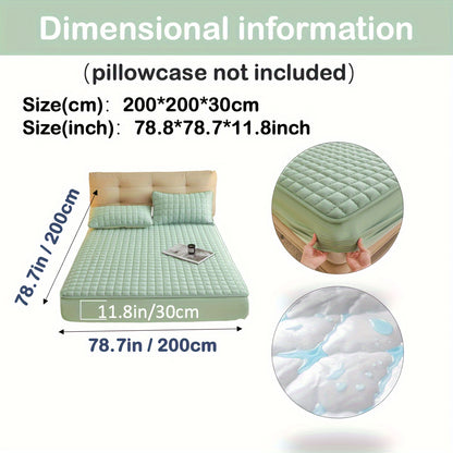 1pc Deluxe Hypoallergenic Mattress Protector - Deep Pocket, Quilted, Waterproof and Soft, for Comfortable Sleep in Bedroom or Guest Room