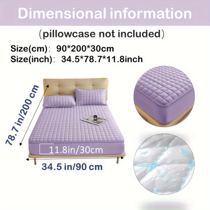 1pc Deluxe Hypoallergenic Mattress Protector - Deep Pocket, Quilted, Waterproof and Soft, for Comfortable Sleep in Bedroom or Guest Room