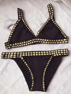 Bikini Designer Crochet Swimwear for Female Knitted Swimsuits Neoprene Bikini Beachwear Boho Style Swimsuit Two Pieces Bathng Suits
