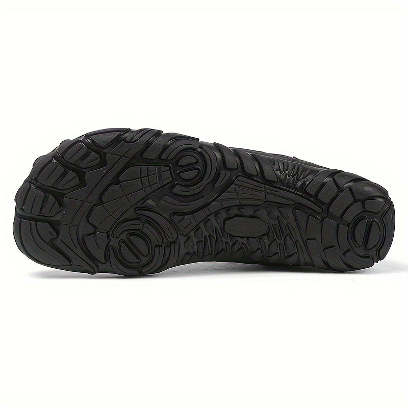 Men's Trendy High Top Snow Boots, Comfy Non Slip Solid Shoes For Men's Outdoor Activities