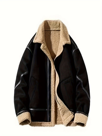 Men's Urban Lapel Jacket - Handsome, Padded, Everyday Outdoor Wearable, Stylish, and Versatile for Men
