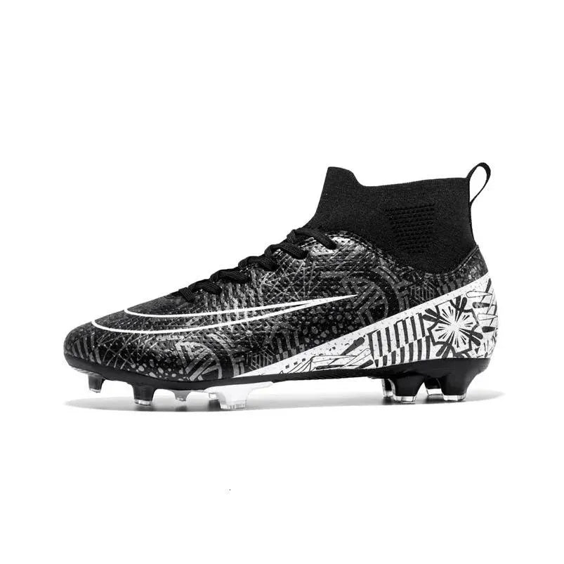 Soccer Shoes Mens Soft Tf/Fg Football Boots Breathable Non-Slip Grass Training Sneakers Cleats Outdoor High Top Sport Footwear 240607 Dhv6M