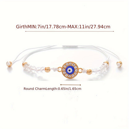 48 Pcs Lucky Evil Eye Jewelry Set - Mexican Hamsa Protection Bracelets & Anklets for Women, Girls & Boys - Stylish, Adjustable Charms, Perfect Gift Idea