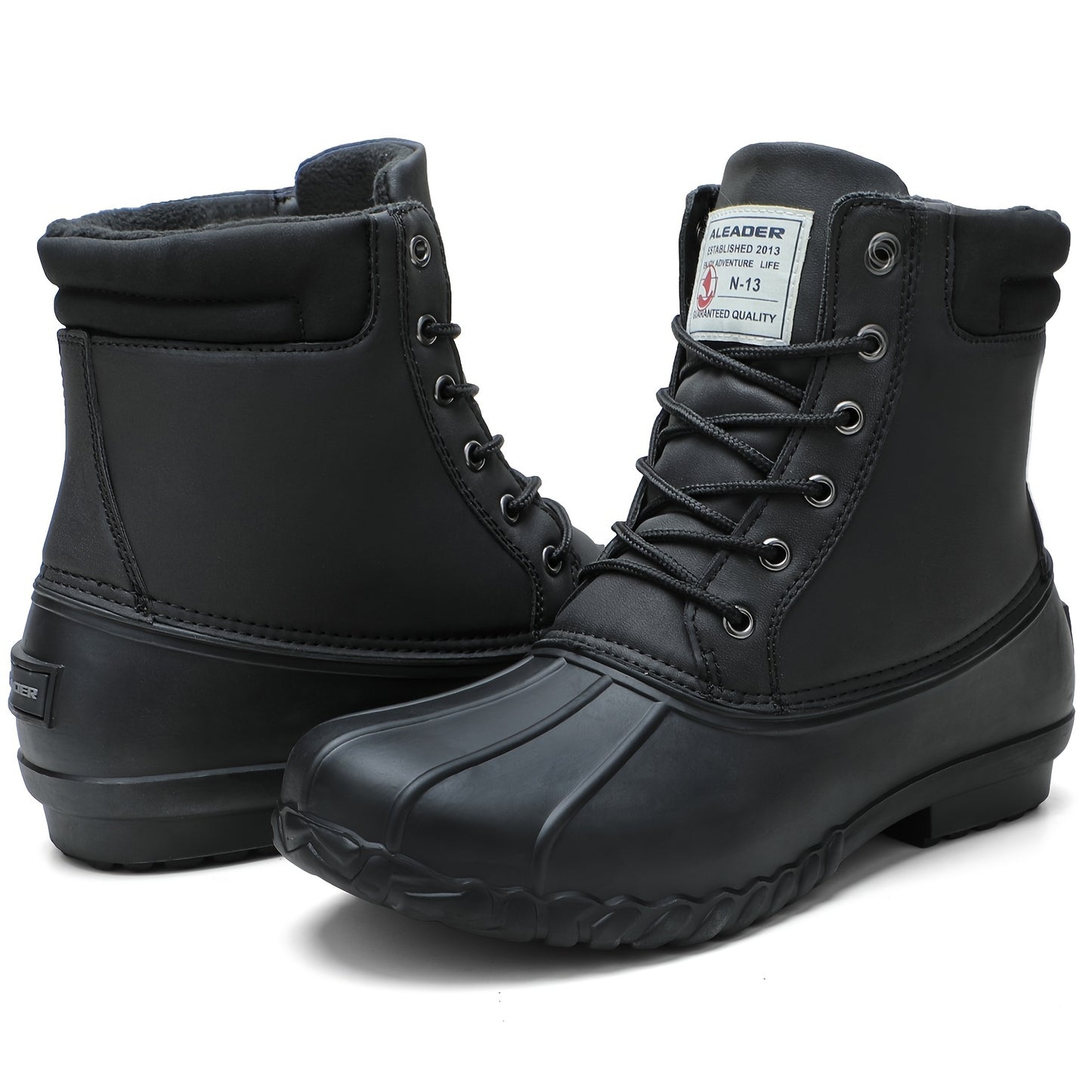 Men's Insulated Fur Lined Duck Snow Boot - Waterproof Winter Boot for Cold Weather - Warm and Comfortable Snowshoes for Men